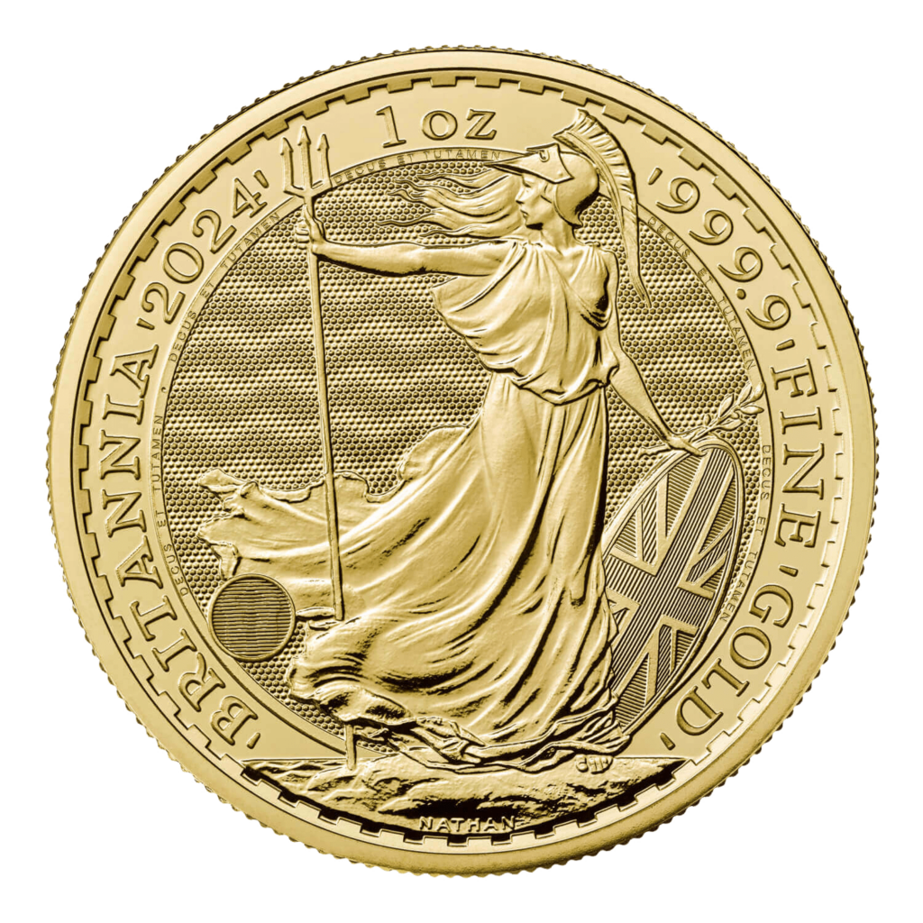 Gold Britannia KCIII 1oz coin 2024