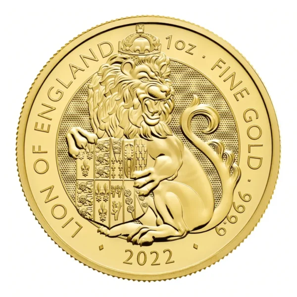 2022 Tudor Beast Lion Of England 1oz Gold Coin