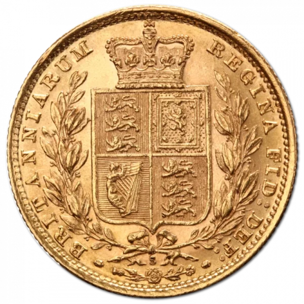 Sovereign Victoria Young Head (Shield Back) 1884 Gold Coin - Image 2