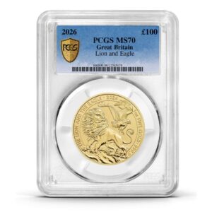 PCGS Certified 2026 Lion and Eagle 1oz Gold Coin