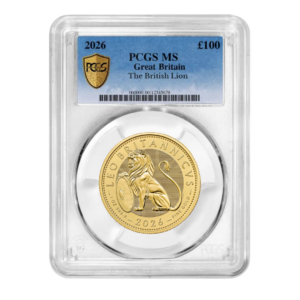 PCGS Certified 2026 The British Lion 1oz Gold Coin