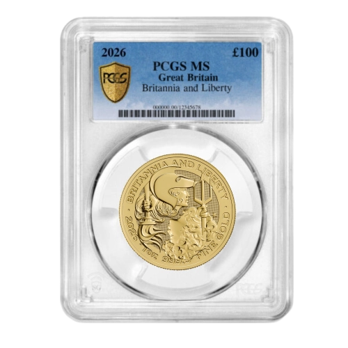 PCGS Certified 2026 Liberty and Britannia 1oz Gold Coin