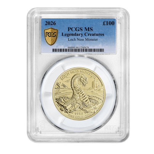PCGS Certified 2026 Loch Ness Monster one-ounce gold coin