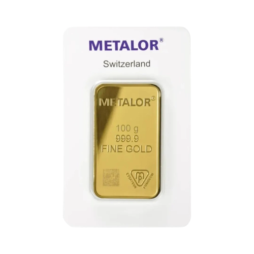 100g Metalor Gold Bar