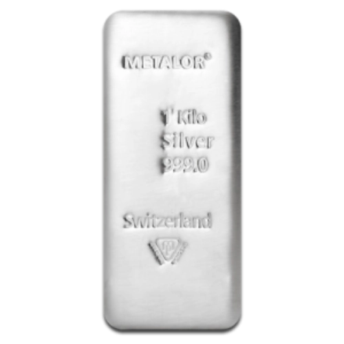 1kg Metalor Silver Bar