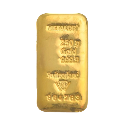 250g Metalor Gold Bar