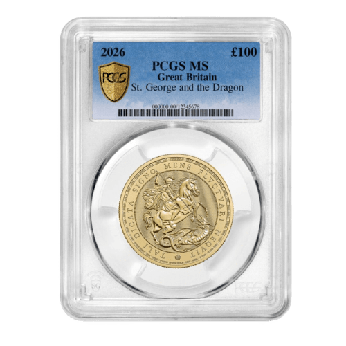 PCGS Certified 2026 St George and the Dragon one-ounce gold coin