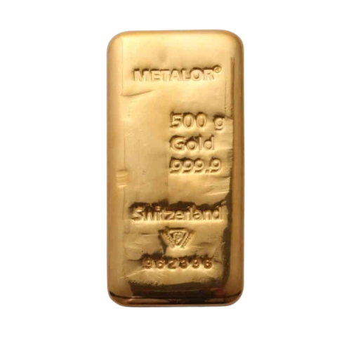 500g Metalor Gold Bar